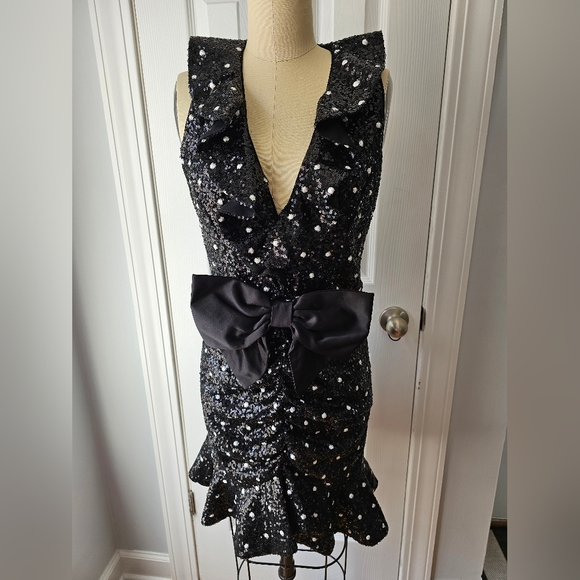 NWT! Giambattista Valli × H&M Sequin Mini Cocktail Dress - Picture 9 of 12